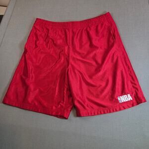 NBA Elevation Red Mesh Shorts Men’s XL Basketball Athletic Drawstring Poly